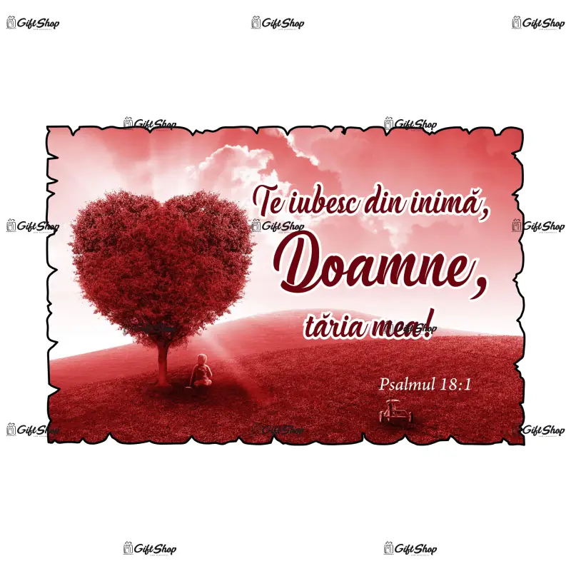 Te iubesc din inima doamne, magnet frigider mgs039